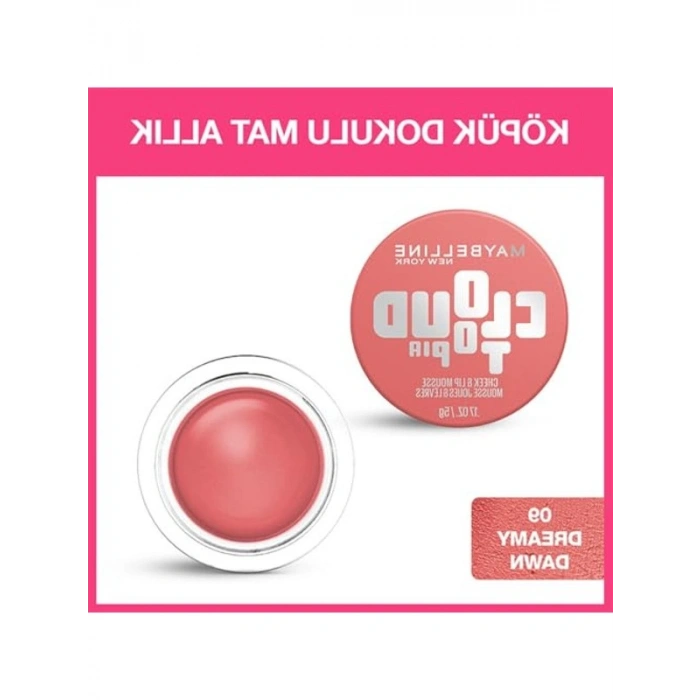 Köpük Dokulu Mat Allık 09 Dreamy Dawn ile Ferah Görünüm