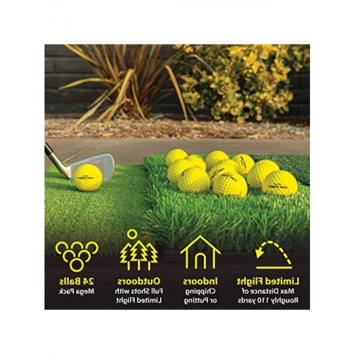 Köpük Uçuş Golf Topları - 24lü Set, İç ve Dış Mekan Kullanımı