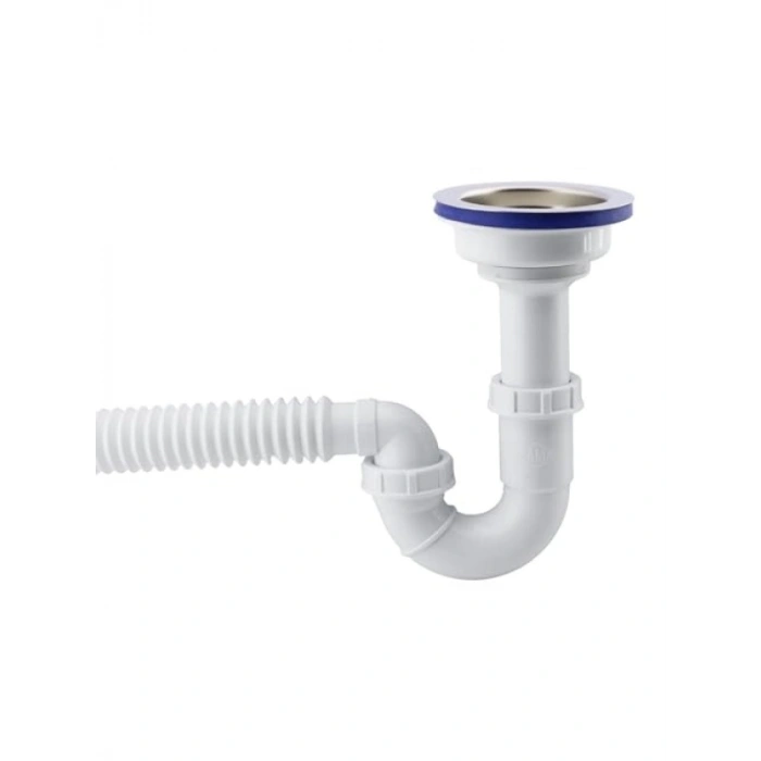 Körüklü Süzgeçli İşyeri Yemekhane Evye Sifonu - 15-35 cm
