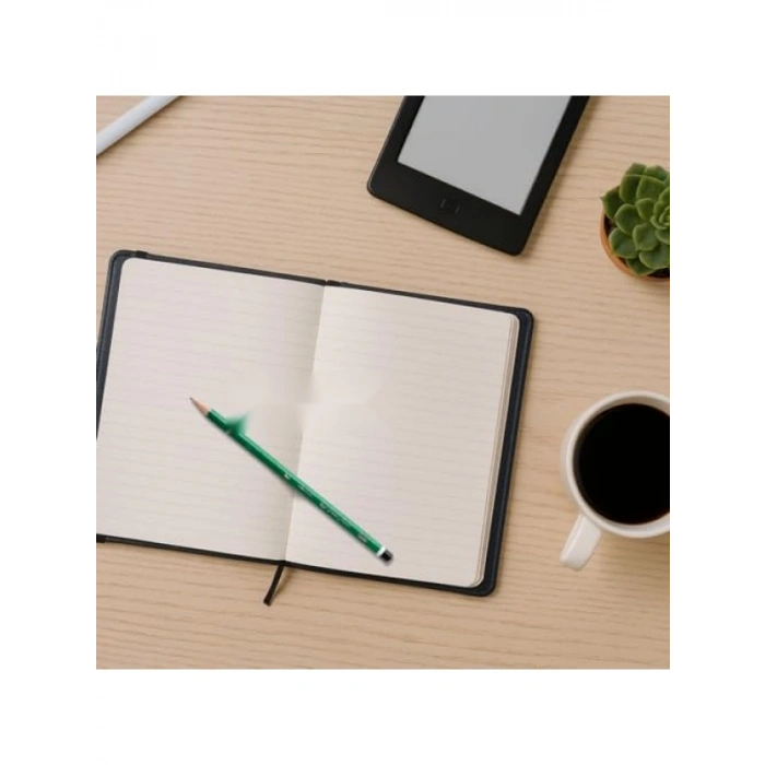 Köşeli Mercanlı Kurşun Kalem - 12’li Set