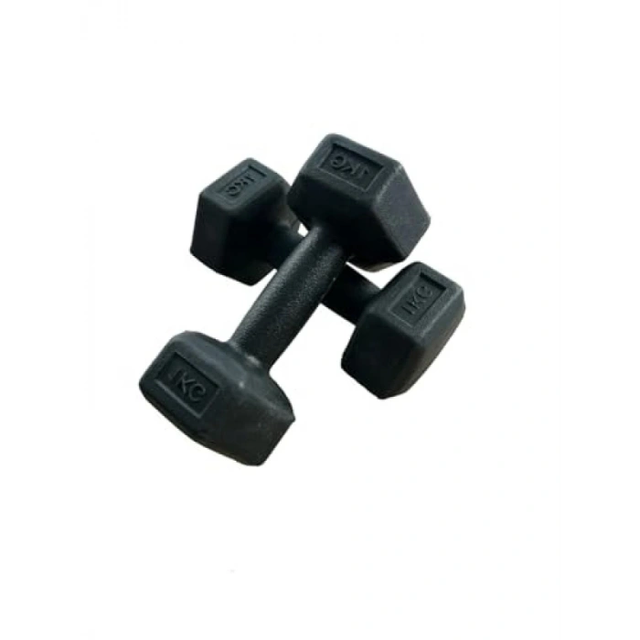 Köşeli Vinyl Kaplı Dambıl Ağırlık Seti