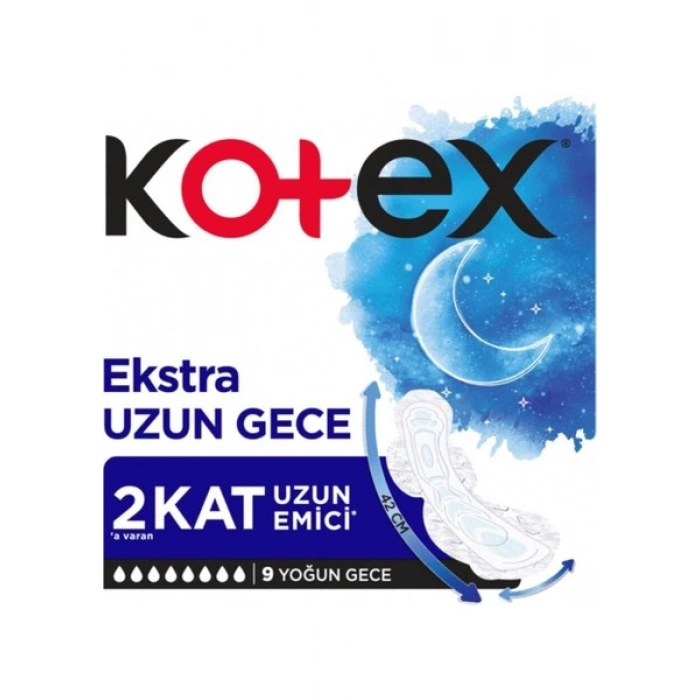Kotex Ekstra Uzun Gece 9lu Ped