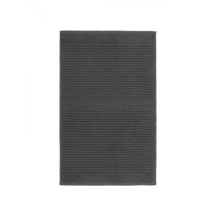 Koyu Gri Renk 50x80 cm Yapılandırılmış Pamuk Havlu