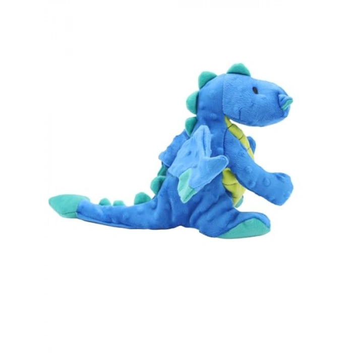 Koyu Mavi Ejderha Şeklinde Sesli Köpek Oyuncağı, 35 Cm