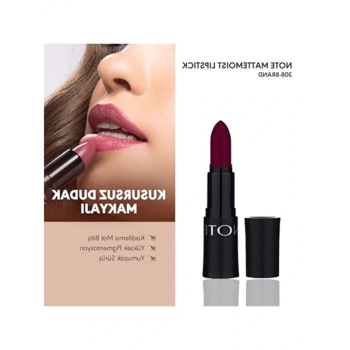 Koyu Mor Mat Bitişli Ruj, Note Cosmetics