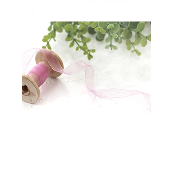 Koyu Pembe Organze Kurdele - 20 Metre