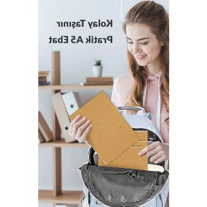 Kraft Kapaklı A5 Defter Seti, 6lı, 120 Sayfa, Çizgisiz