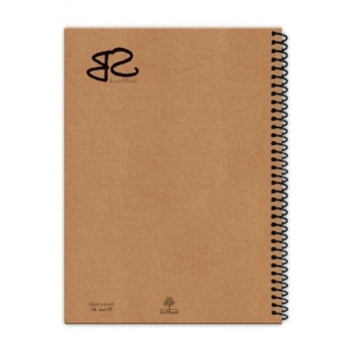 Kraft Kapaklı Spiralli A4 Defter (140 Sayfa)