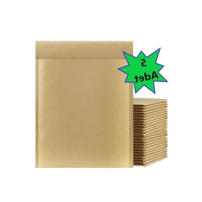 Kraft Kaplı Balonlu Zarf - 24x32+5cm, 5 Adet