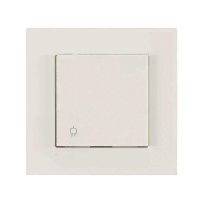 Krem Renkli Çocuk Korumalı Topraklı Priz