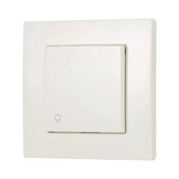 Krem Renkli Çocuk Korumalı Topraklı Priz