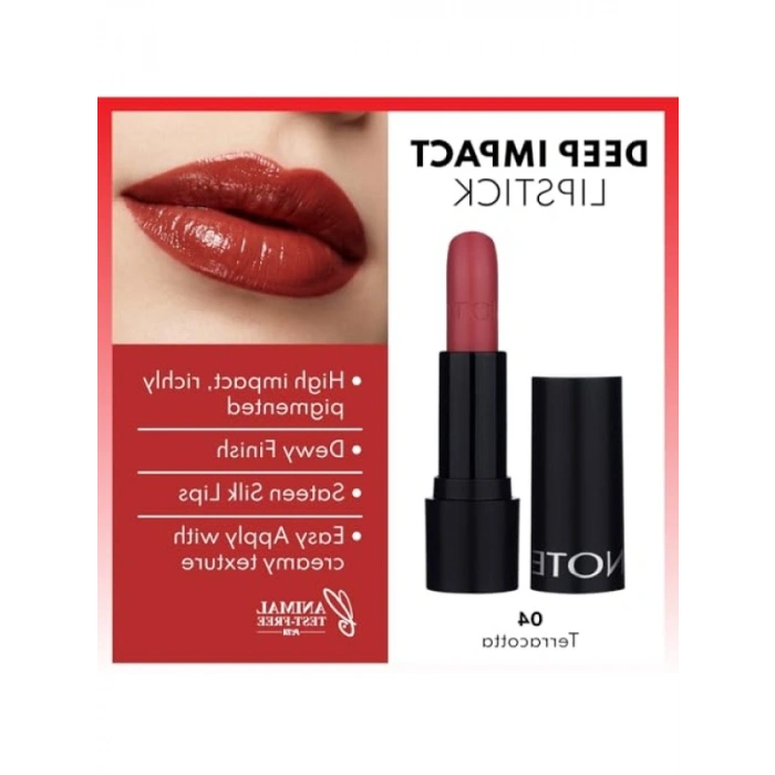 Kremsi Dokulu Yarı Parlak Ruj - 04 Terracotta