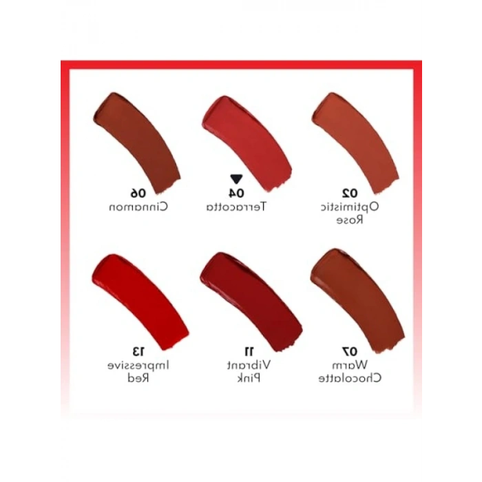 Kremsi Dokulu Yarı Parlak Ruj - 04 Terracotta