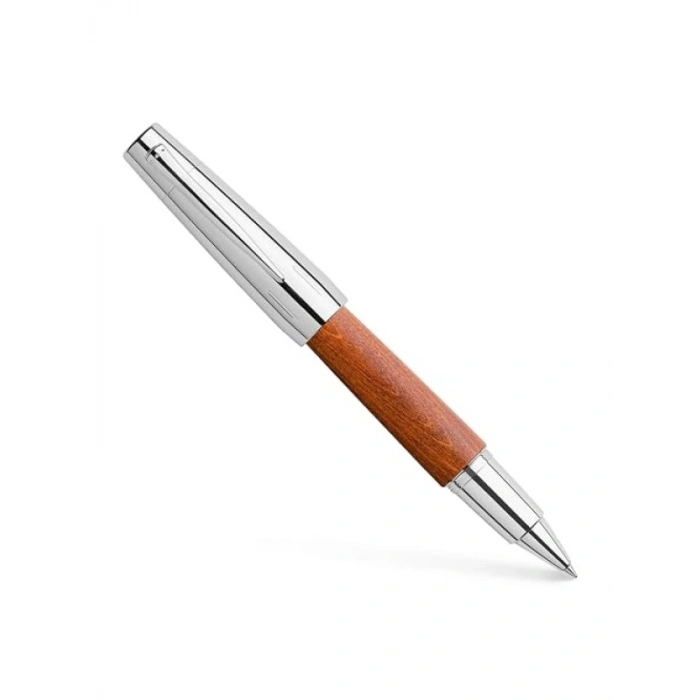 Krom/Ahşap Roller Kalem - Kahverengi