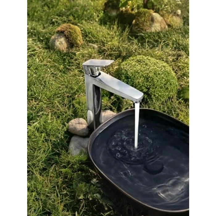 Krom Çanak Lavabo Bataryası, 180 mm Çıkış Ucu