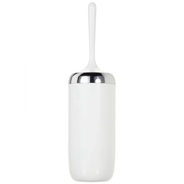 Krom Detaylı Beyaz Tuvalet Fırçası