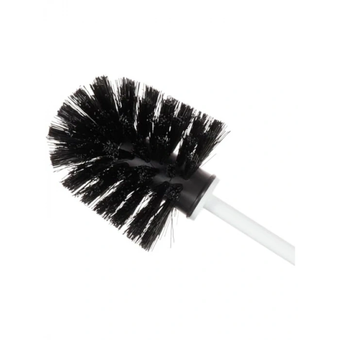 Krom Detaylı Beyaz Tuvalet Fırçası