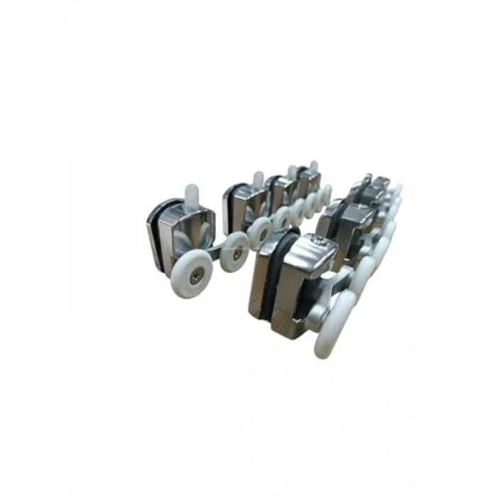 Krom Kaplama Duşakabin Tekerleği - 8li Takım