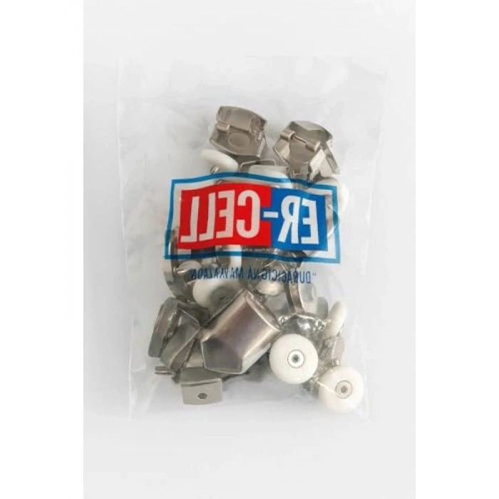 Krom Kaplama Duşakabin Tekerlek Seti, 8’li Takım