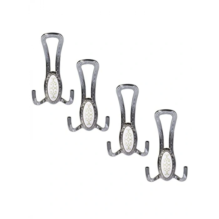 Krom Kaplama Duvar Askısı - 4 Adet