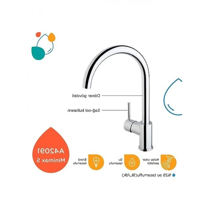 Krom Kaplama Eviye Bataryası - Su ve Enerji Tasarruflu