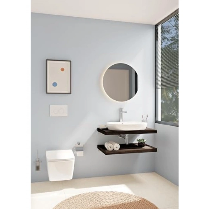 Krom Kaplama Tuvalet Kağıtlığı - Duvara Montaj Seti Dahil