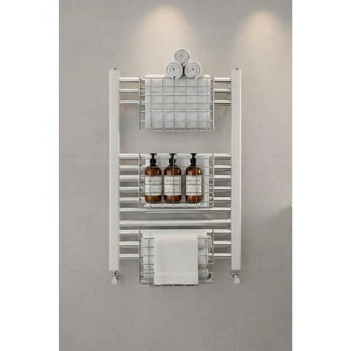 Krom Metal Banyo Rafı, Çok Amaçlı Düzenleyici Sepet