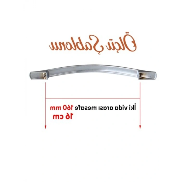 Krom Metal Kulp, 160 mm, Mutfak ve Mobilya için