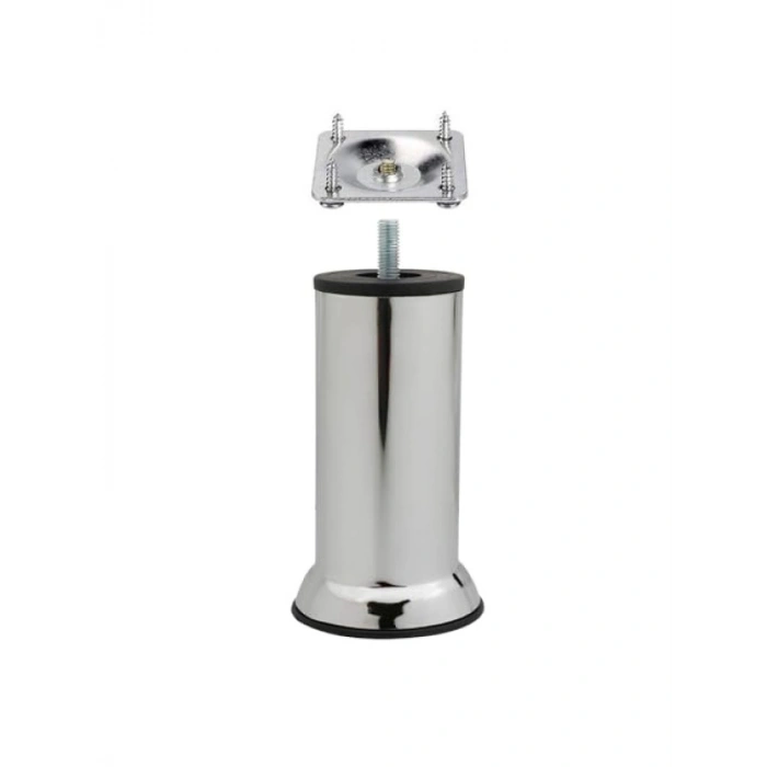 Krom Metal Mobilya Yükseltme Ayağı - 16lı Set, 12cm