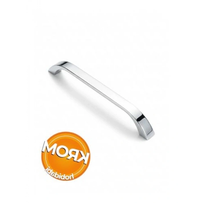 Krom Metal Mutfak Dolap Kulpu - Modern Tasarım, 96 mm Uzunluk
