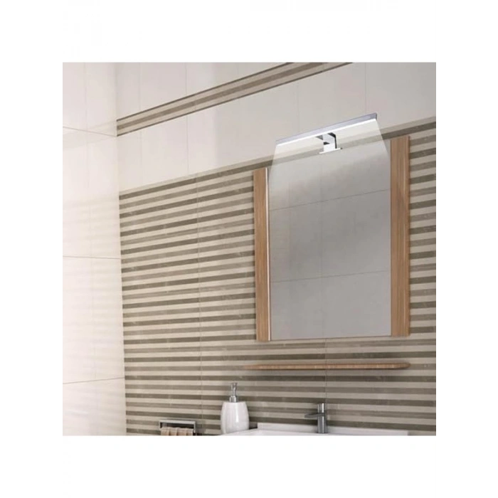 Krom Renkli Led Banyo Apliği, 30 cm Uzunlukta, 6500K Beyaz Işık