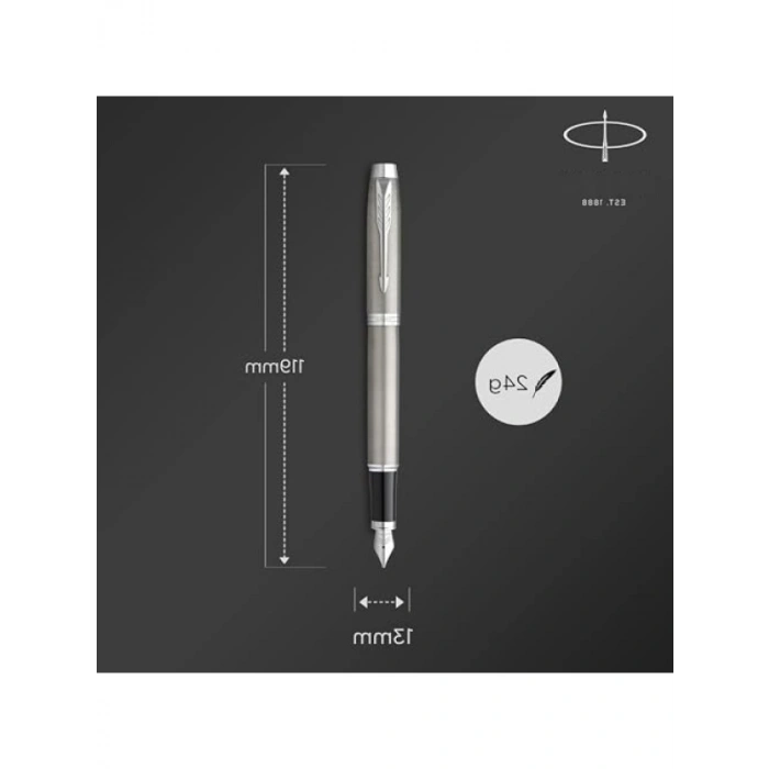 Krom Süslemeli Paslanmaz Çelik Dolma Kalem