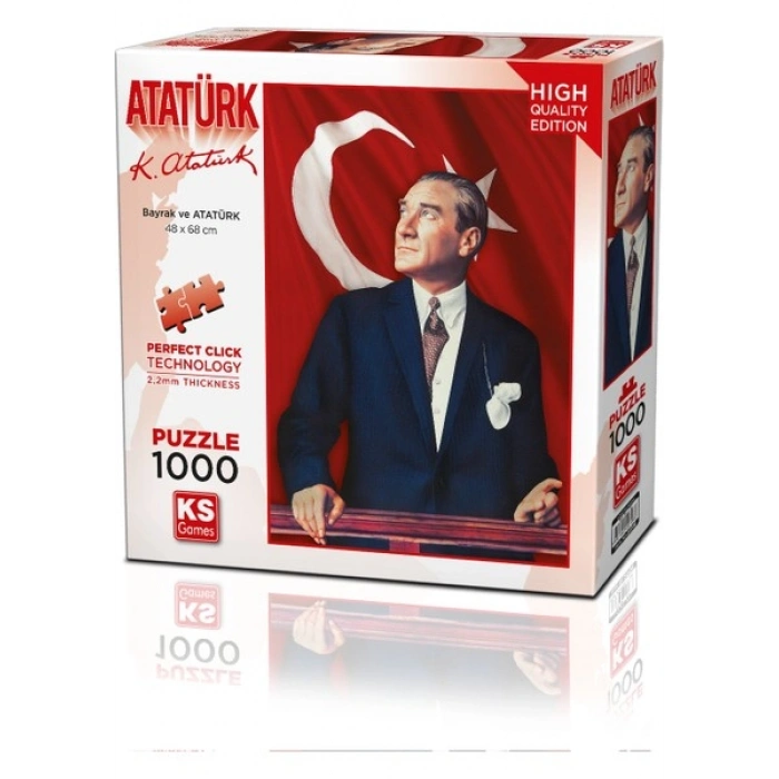 KS Games Bayraklı Atatürk 1000 Parça Puzzle
