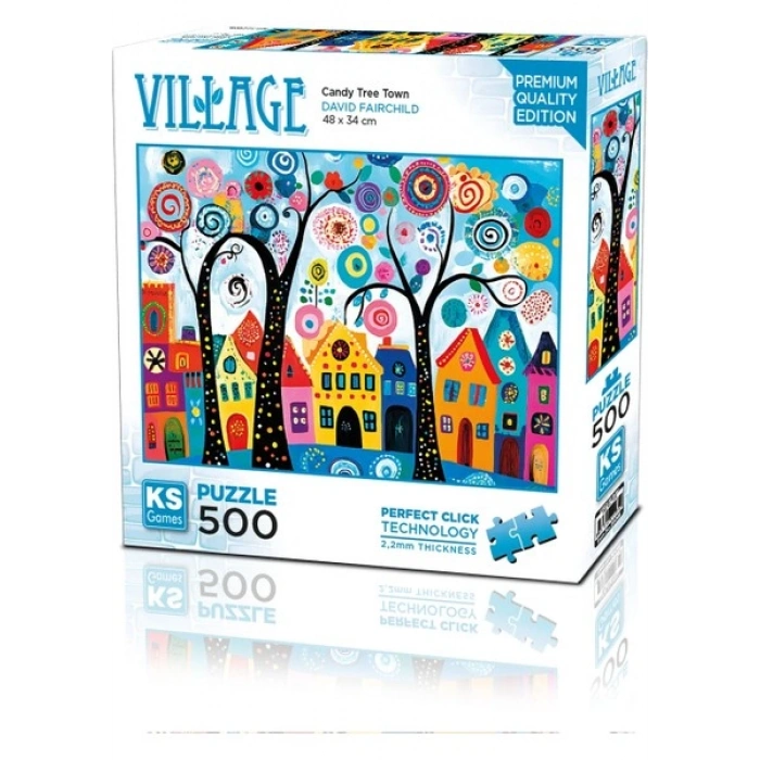 Ks Games Candy Tree Town 500 Parça Puzzle