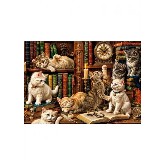 Ks Games Cats In The Library 500 Parça Puzzle