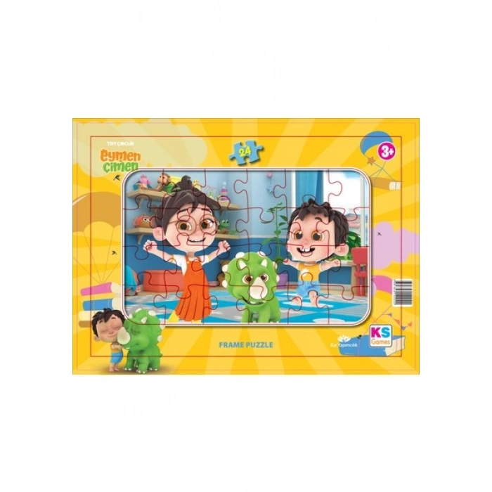 KS Games Eymen Ile Çimen 24 Parça Frame Puzzle EÇ704