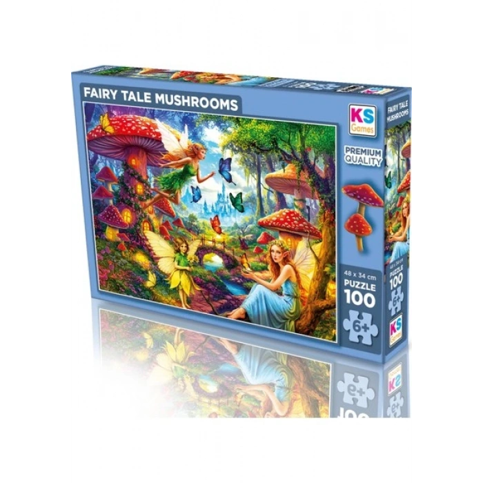 Ks Games Fairy Tale Mushrooms 100 Parça Puzzle