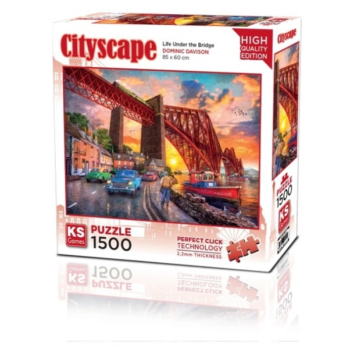 KS Games Forth Bridge At Sunset 1500 Parça Puzzle
