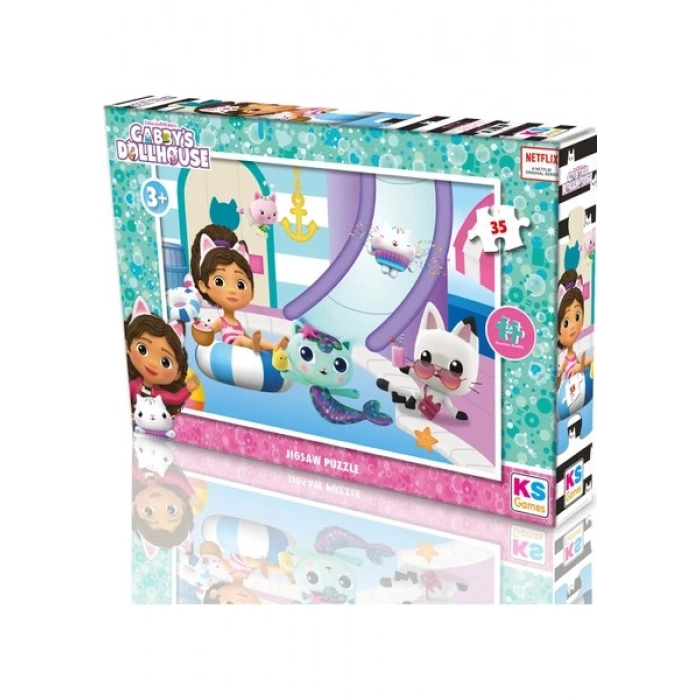 KS Games Gabbys Dollhouse 35 Parça Puzzle