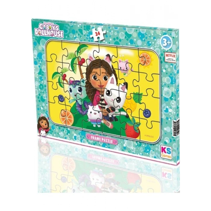 Ks Games Gabbys Dollhouse Frame Puzzle 24 Parça-Model 2