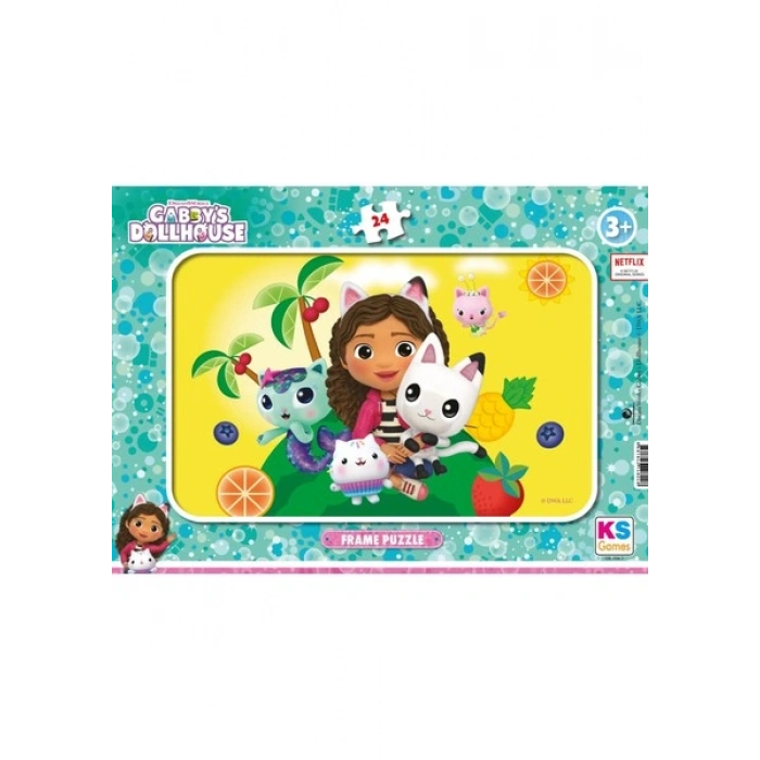 Ks Games Gabbys Dollhouse Frame Puzzle 24 Parça-Model 2