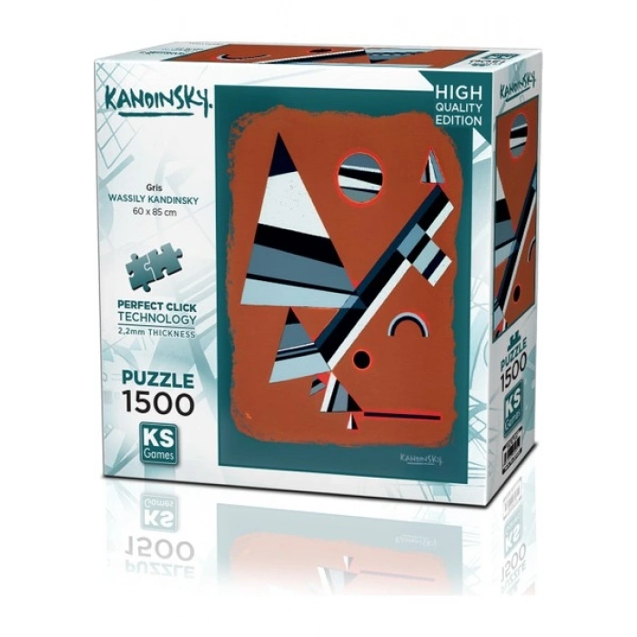 KS Games Gris 1500 Parça Puzzle Wassily Kandinsky