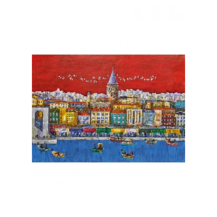 KS Games Istanbul Kırmızısı 1000 Parça Puzzle
