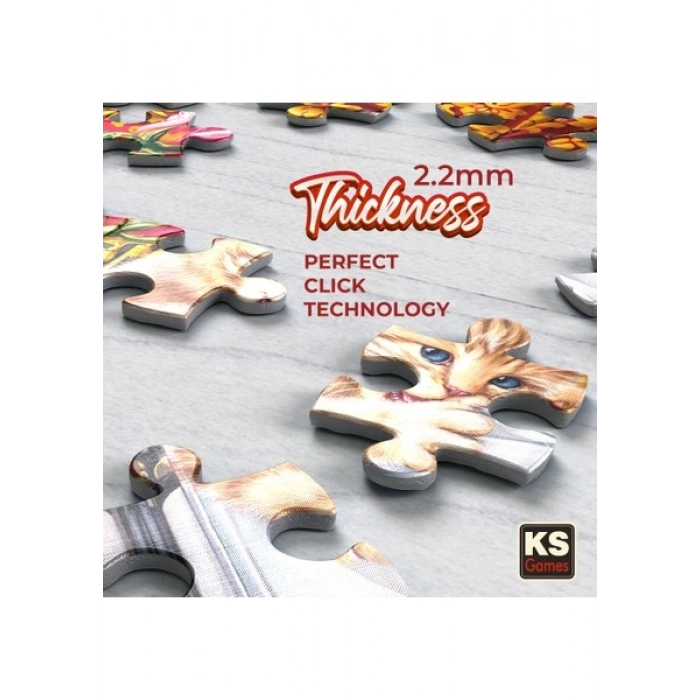 KS Games Kittens In The Writer#s Office 500 Parça Puzzle