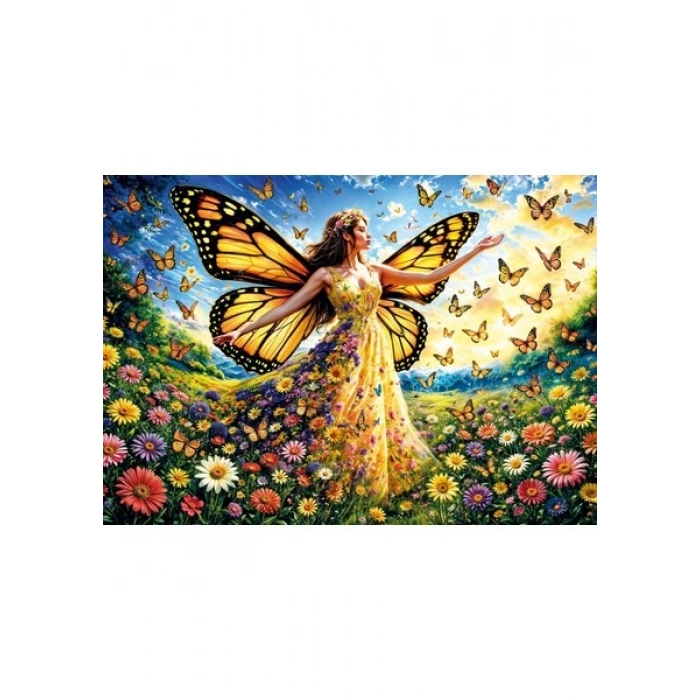 Ks Games Lady Butterfly 500 Parça Puzzle