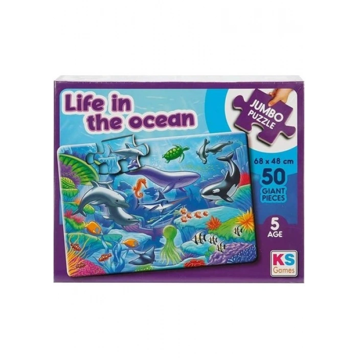 KS Games Life In The Ocean Jumbo Puzzle 50 Prç