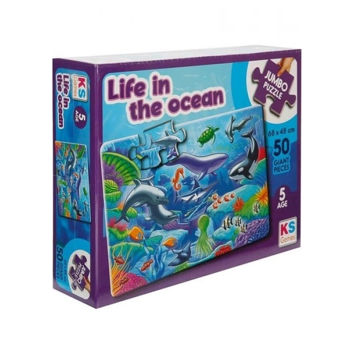KS Games Life In The Ocean Jumbo Puzzle 50 Prç