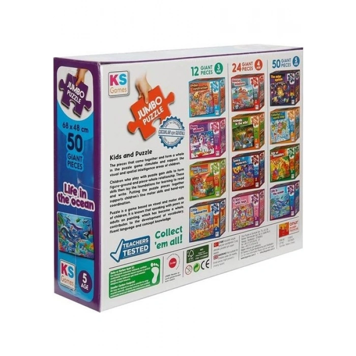 KS Games Life In The Ocean Jumbo Puzzle 50 Prç