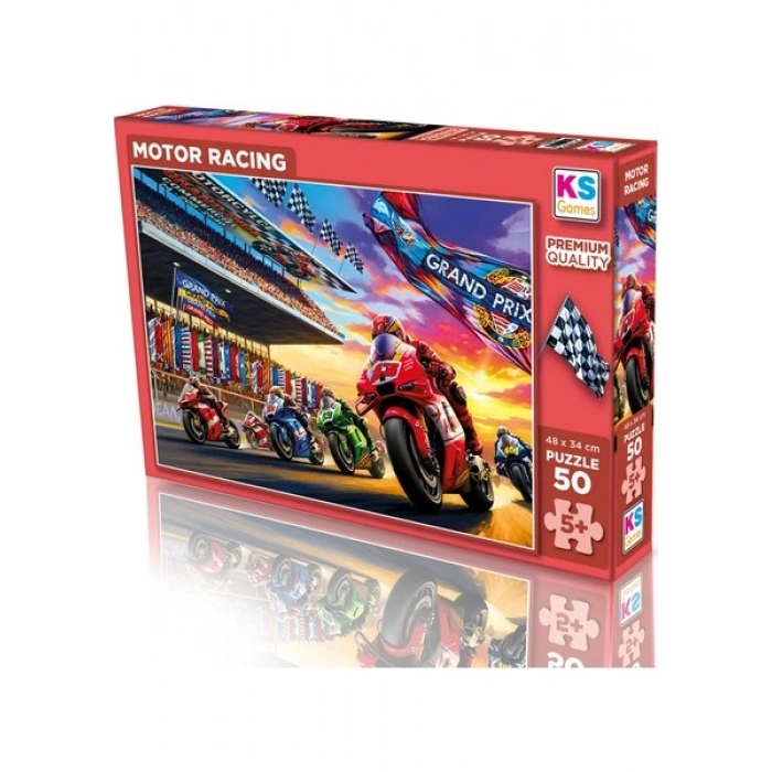 Ks Games Motor Racing 50 Parça Puzzle