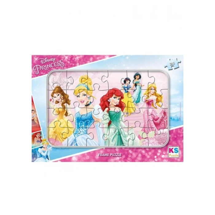 KS Games Princes Prensesler Frame Puzzle 24Lü PR-704